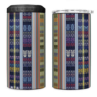 Lamba Mpanjaka Madagascar 4 in 1 Can Cooler Tumbler Traditional Pattern