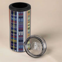 Lamba Mpanjaka Madagascar 4 in 1 Can Cooler Tumbler Traditional Pattern