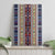 Lamba Mpanjaka Madagascar Canvas Wall Art Traditional Pattern