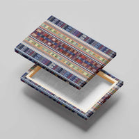 Lamba Mpanjaka Madagascar Canvas Wall Art Traditional Pattern