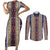 Lamba Mpanjaka Madagascar Couples Matching Short Sleeve Bodycon Dress and Long Sleeve Button Shirt Traditional Pattern