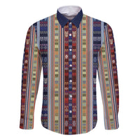 Lamba Mpanjaka Madagascar Family Matching Long Sleeve Bodycon Dress and Hawaiian Shirt Traditional Pattern