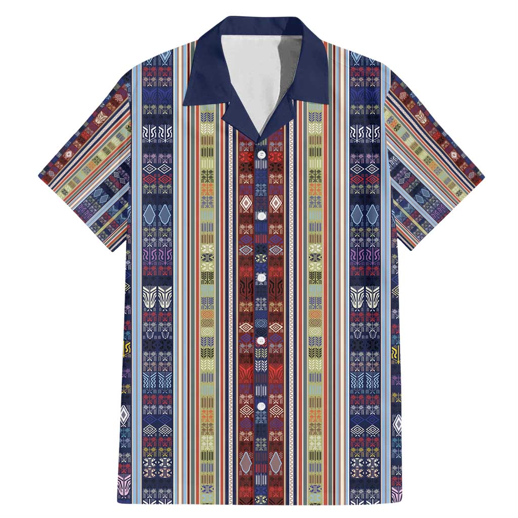 Lamba Mpanjaka Madagascar Family Matching Mermaid Dress and Hawaiian Shirt Traditional Pattern