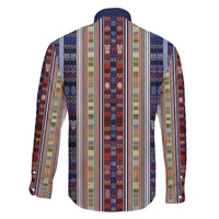 Lamba Mpanjaka Madagascar Family Matching Off The Shoulder Long Sleeve Dress and Hawaiian Shirt Traditional Pattern