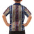 Lamba Mpanjaka Madagascar Family Matching Off Shoulder Maxi Dress and Hawaiian Shirt Traditional Pattern