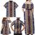 Lamba Mpanjaka Madagascar Family Matching Off Shoulder Maxi Dress and Hawaiian Shirt Traditional Pattern