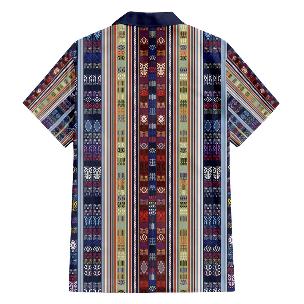 Lamba Mpanjaka Madagascar Family Matching Puletasi and Hawaiian Shirt Traditional Pattern