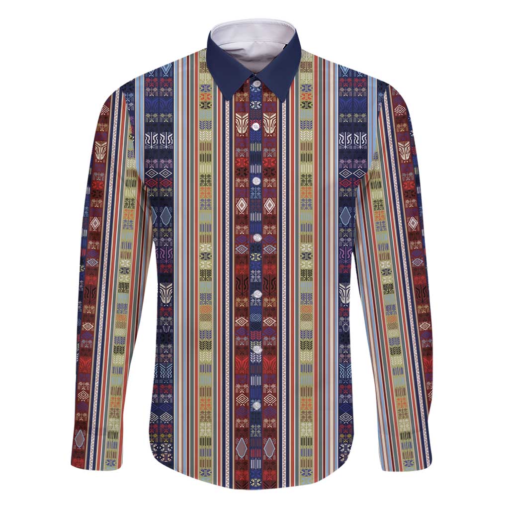 Lamba Mpanjaka Madagascar Family Matching Puletasi and Hawaiian Shirt Traditional Pattern