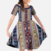 Lamba Mpanjaka Madagascar Family Matching Short Sleeve Bodycon Dress and Hawaiian Shirt Traditional Pattern