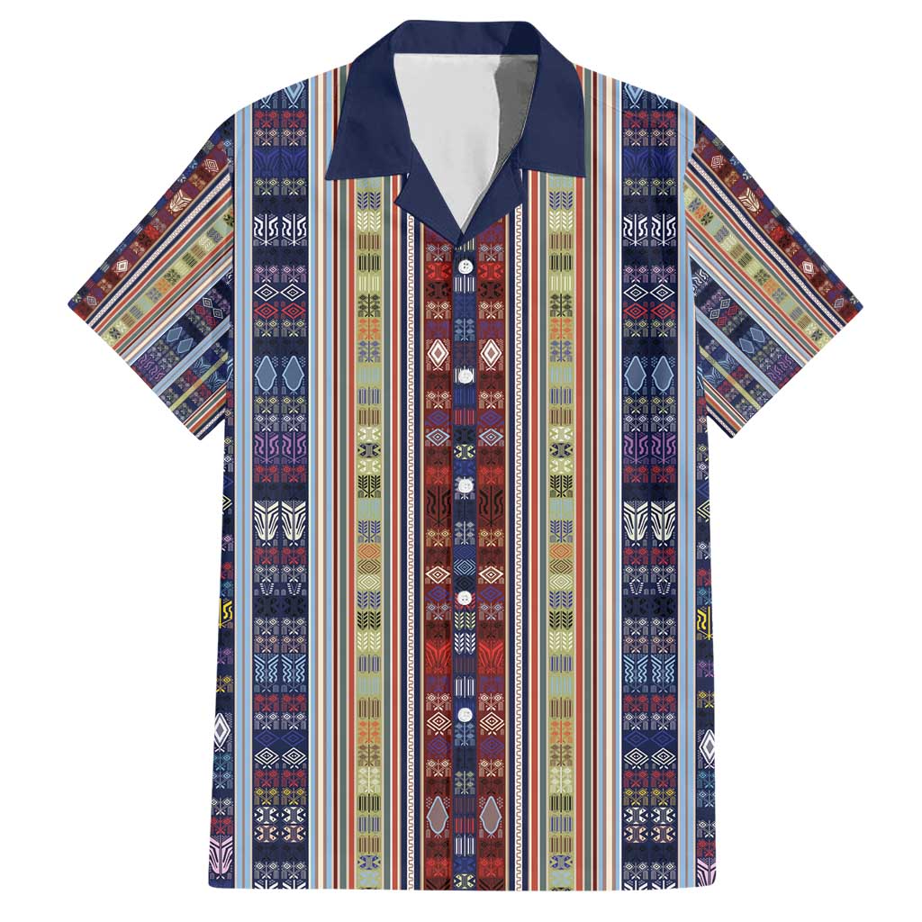 Lamba Mpanjaka Madagascar Family Matching Short Sleeve Bodycon Dress and Hawaiian Shirt Traditional Pattern