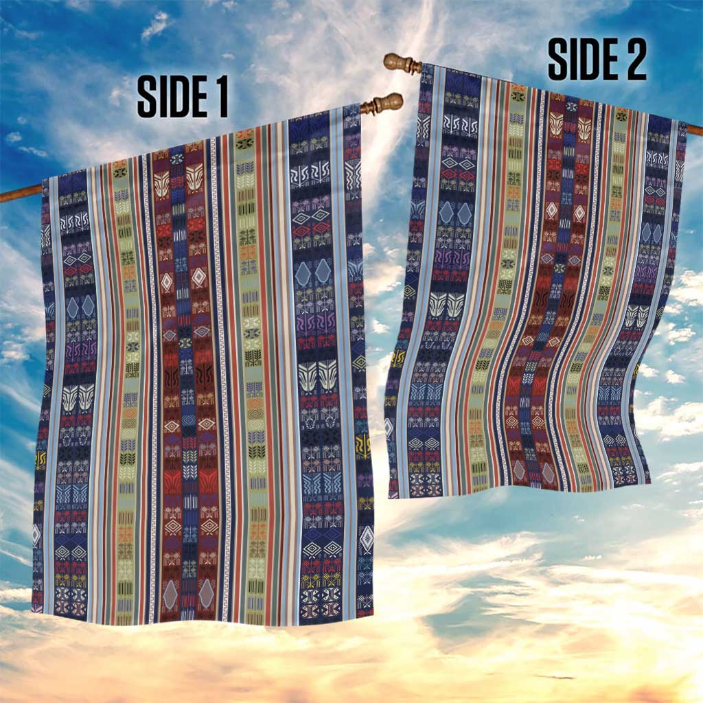 Lamba Mpanjaka Madagascar Garden Flag Traditional Pattern