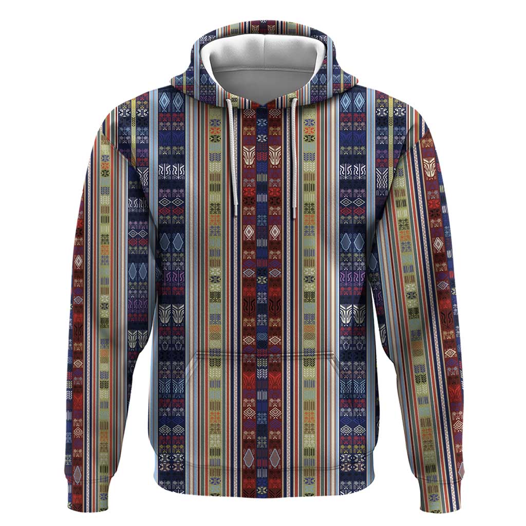 Lamba Mpanjaka Madagascar Hoodie Traditional Pattern