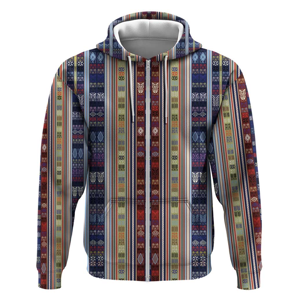 Lamba Mpanjaka Madagascar Hoodie Traditional Pattern
