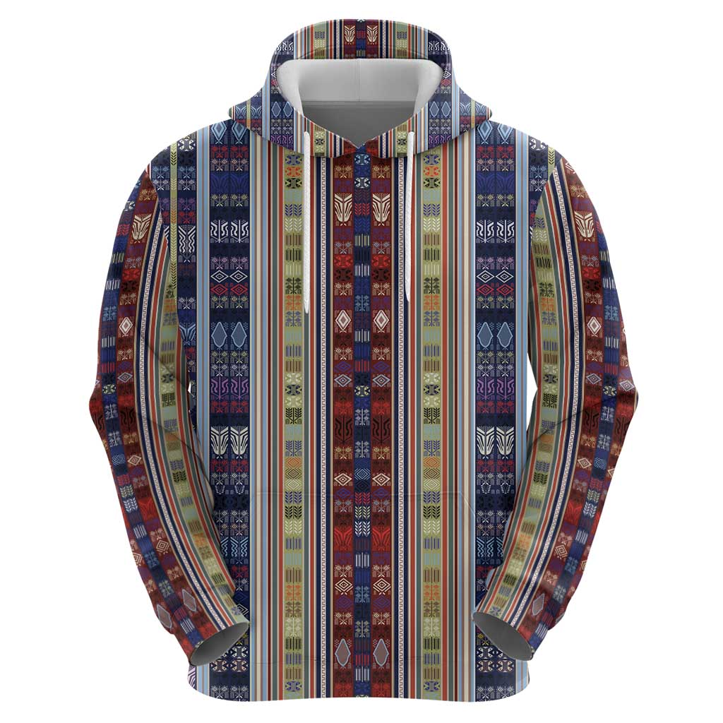 Lamba Mpanjaka Madagascar Hoodie Traditional Pattern
