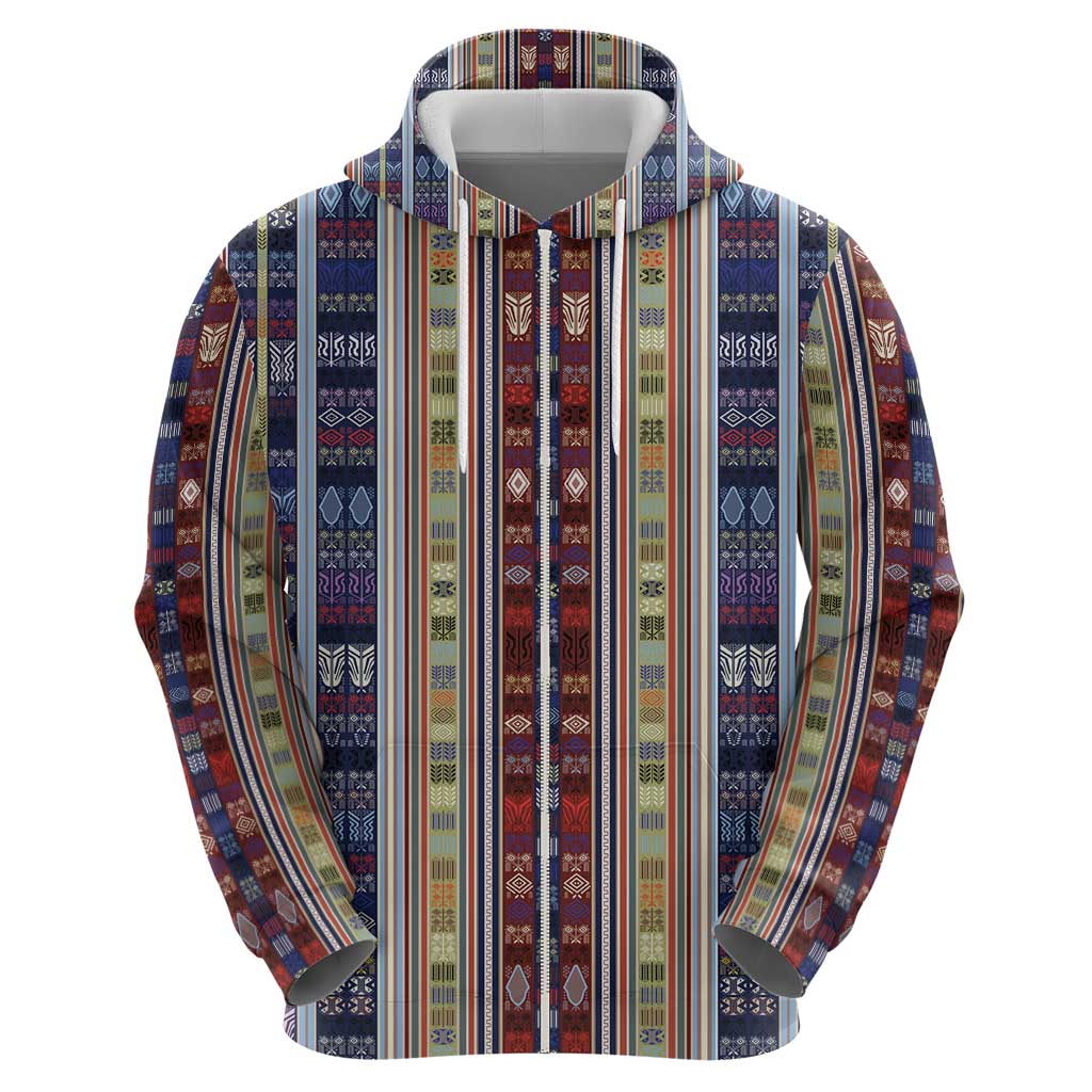 Lamba Mpanjaka Madagascar Hoodie Traditional Pattern
