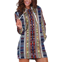 Lamba Mpanjaka Madagascar Hoodie Dress Traditional Pattern