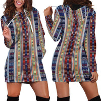 Lamba Mpanjaka Madagascar Hoodie Dress Traditional Pattern