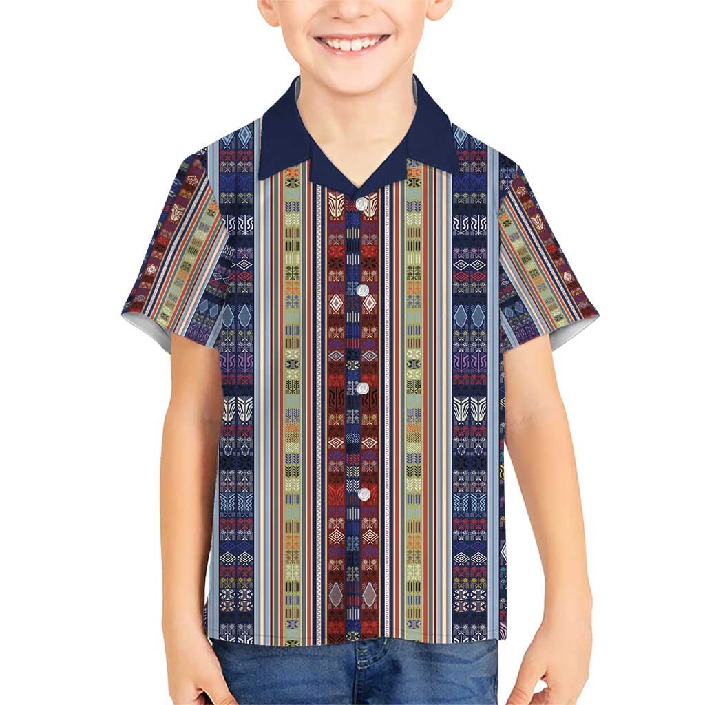 Lamba Mpanjaka Madagascar Kid Hawaiian Shirt Traditional Pattern