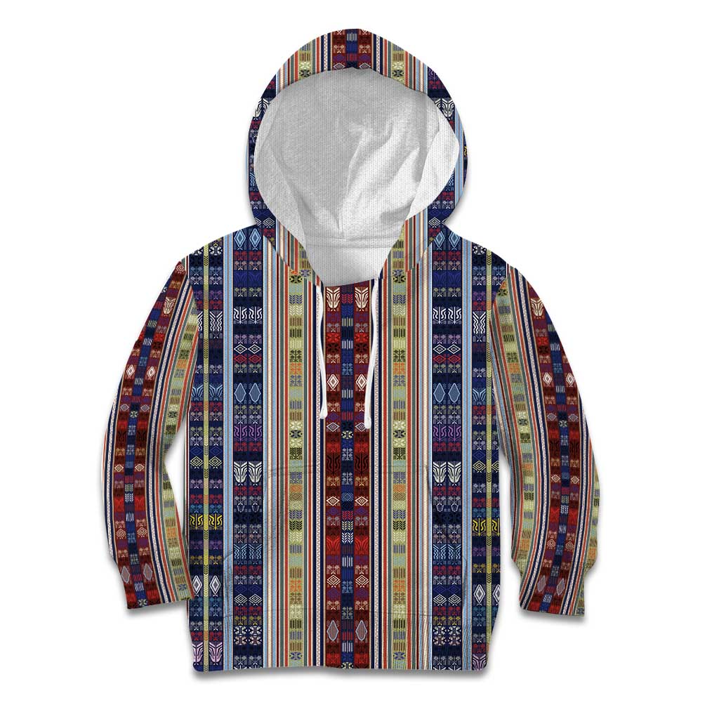 Lamba Mpanjaka Madagascar Kid Hoodie Traditional Pattern