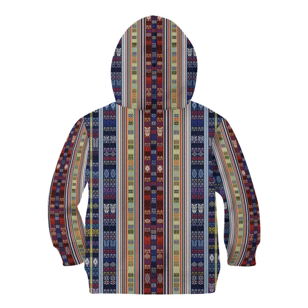 Lamba Mpanjaka Madagascar Kid Hoodie Traditional Pattern