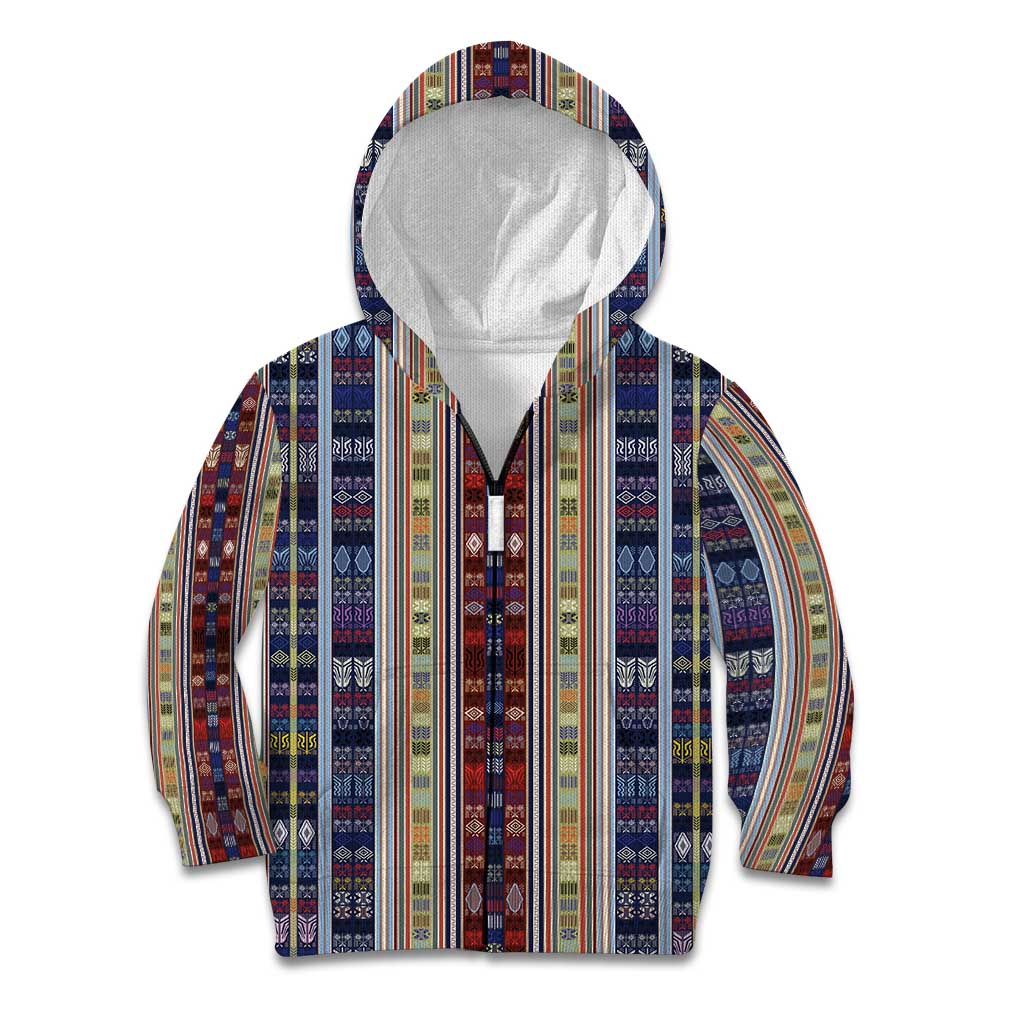 Lamba Mpanjaka Madagascar Kid Hoodie Traditional Pattern