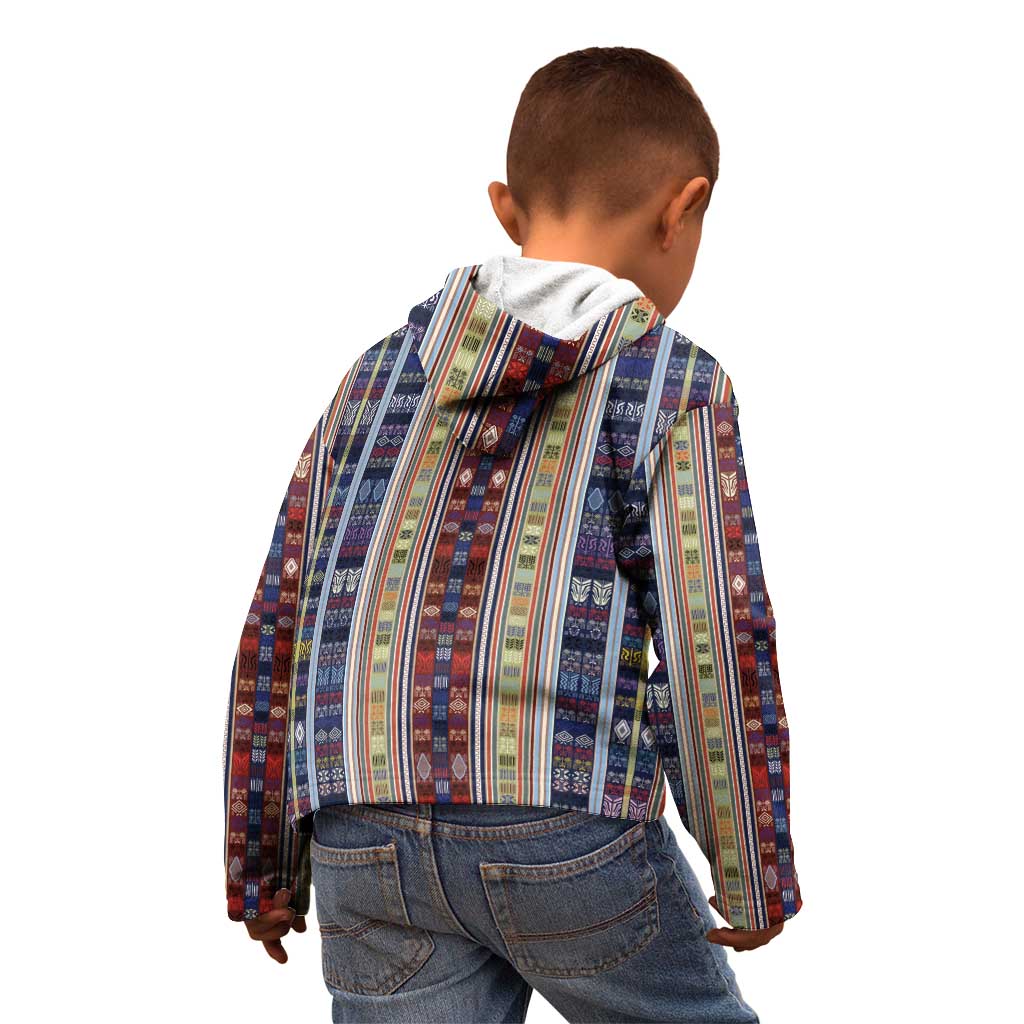 Lamba Mpanjaka Madagascar Kid Hoodie Traditional Pattern