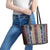 Lamba Mpanjaka Madagascar Leather Tote Bag Traditional Pattern