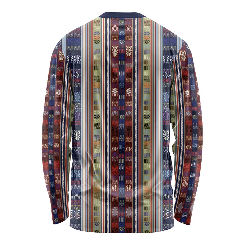 Lamba Mpanjaka Madagascar Long Sleeve Shirt Traditional Pattern