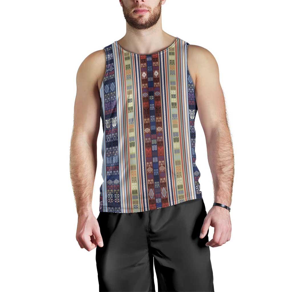 Lamba Mpanjaka Madagascar Men Tank Top Traditional Pattern
