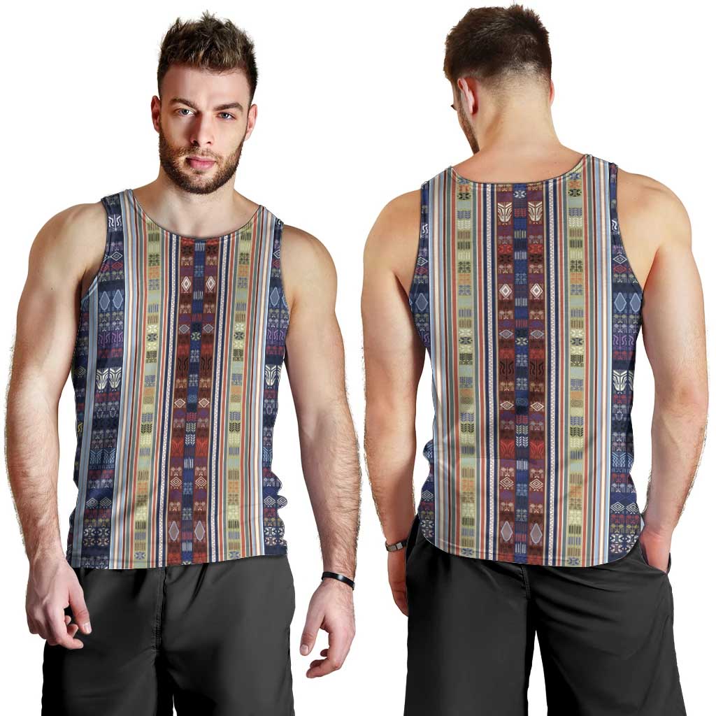 Lamba Mpanjaka Madagascar Men Tank Top Traditional Pattern