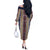 Lamba Mpanjaka Madagascar Off The Shoulder Long Sleeve Dress Traditional Pattern