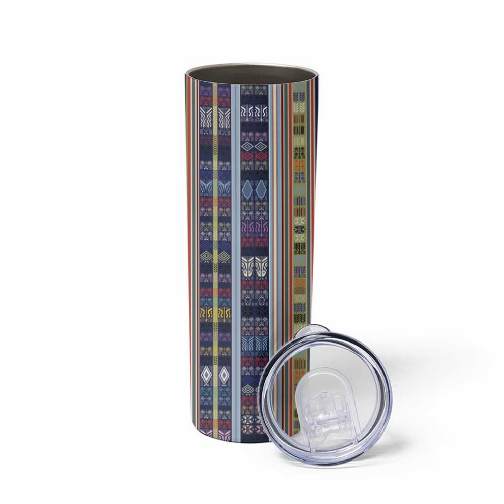 Lamba Mpanjaka Madagascar Skinny Tumbler Traditional Pattern