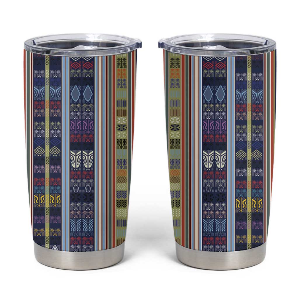 Lamba Mpanjaka Madagascar Tumbler Cup Traditional Pattern
