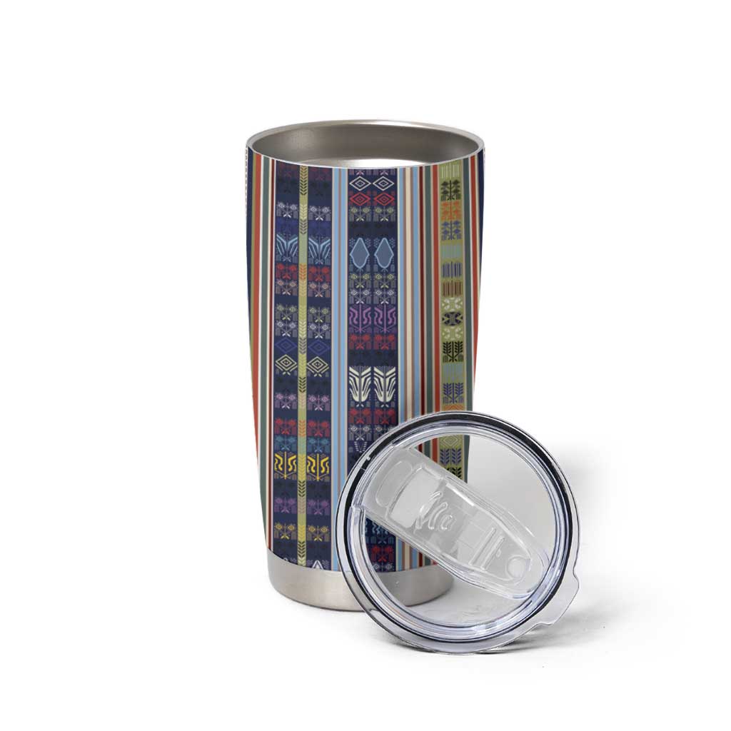 Lamba Mpanjaka Madagascar Tumbler Cup Traditional Pattern