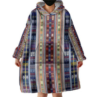 Lamba Mpanjaka Madagascar Wearable Blanket Hoodie Traditional Pattern