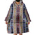 Lamba Mpanjaka Madagascar Wearable Blanket Hoodie Traditional Pattern