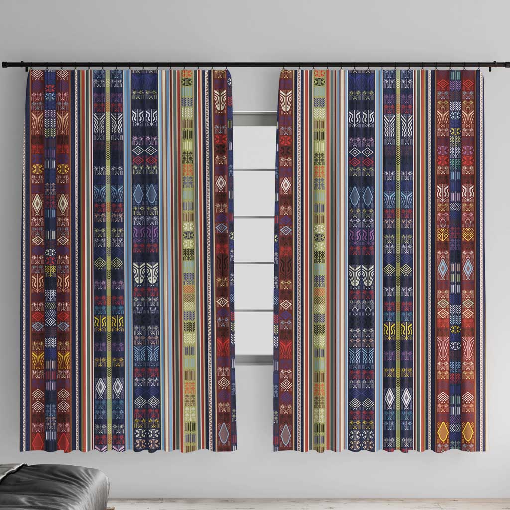 Lamba Mpanjaka Madagascar Window Curtain Traditional Pattern