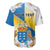 Personalized Islas Canarias Baseball Jersey Coat Of Arms With Argyranthemum Frutescens