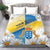 Personalized Islas Canarias Bedding Set Coat Of Arms With Argyranthemum Frutescens