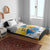 Personalized Islas Canarias Bedding Set Coat Of Arms With Argyranthemum Frutescens