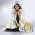 Personalized Islas Canarias Hooded Blanket Coat Of Arms With Argyranthemum Frutescens
