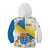 Personalized Islas Canarias Kid Hoodie Coat Of Arms With Argyranthemum Frutescens