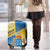 Personalized Islas Canarias Luggage Cover Coat Of Arms With Argyranthemum Frutescens