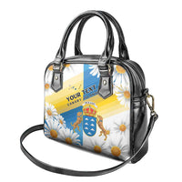 Personalized Islas Canarias Shoulder Handbag Coat Of Arms With Argyranthemum Frutescens