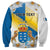 Personalized Islas Canarias Sweatshirt Coat Of Arms With Argyranthemum Frutescens