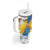 Personalized Islas Canarias Tumbler With Handle Coat Of Arms With Argyranthemum Frutescens