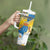 Personalized Islas Canarias Tumbler With Handle Coat Of Arms With Argyranthemum Frutescens