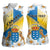 Personalized Islas Canarias Women Sleeveless Polo Shirt Coat Of Arms With Argyranthemum Frutescens