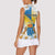 Personalized Islas Canarias Women Sleeveless Polo Shirt Coat Of Arms With Argyranthemum Frutescens
