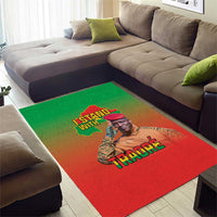 I Stand With Traore Area Rug Burkina Faso Flag Map - African Pattern